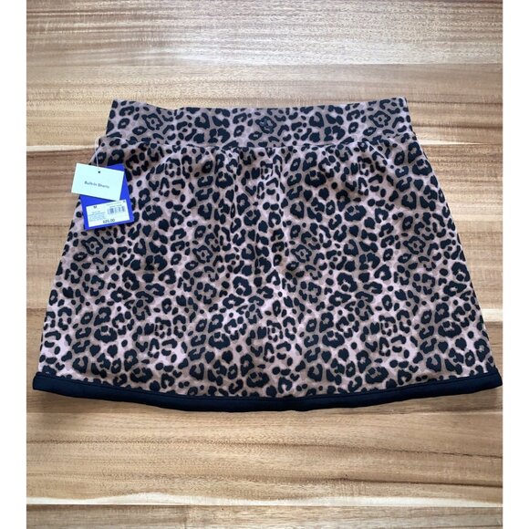 JoyLab Womens Leopard Print Athletic Wrap Skort With Built-In Shorts Medium - Picture 3 of 11